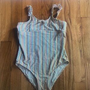 Striped One-Piece Swimsuit